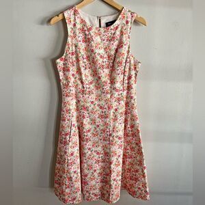 RN Studio Ronnie Nicole Floral Fit Flare Dress Pastel Wedding Guest 6